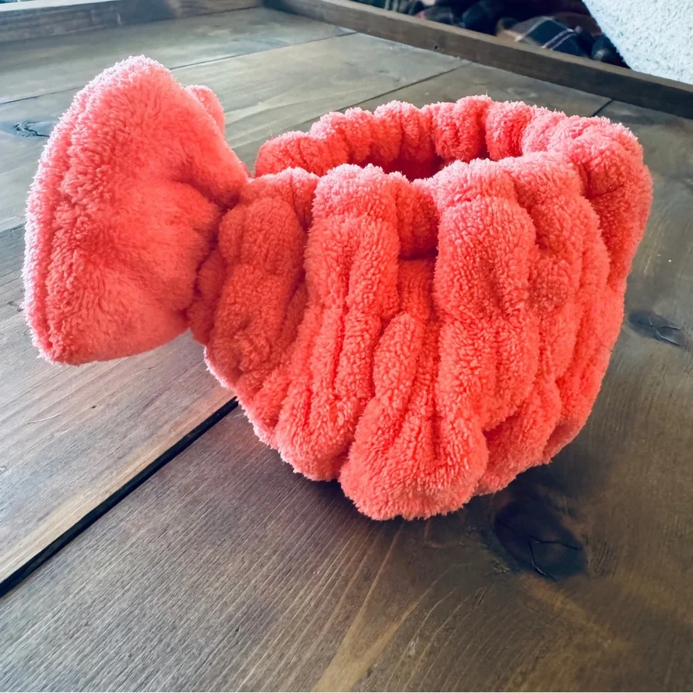 Sleeke coral hair wrap headband